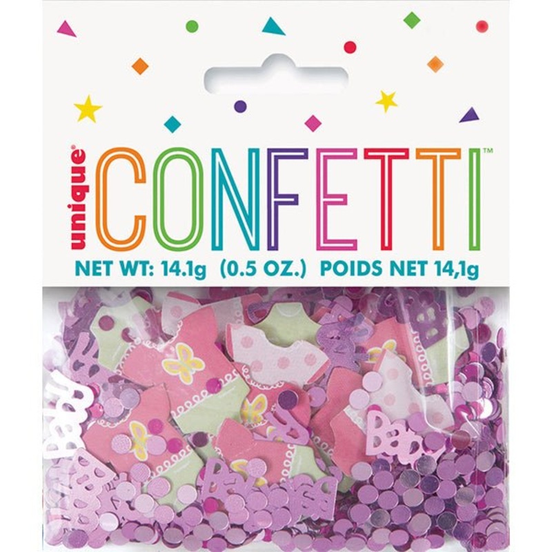 14g Pink Dots Baby Shower Baby Girl Confetti Table Scatters
