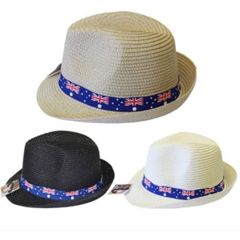 Adult Australian Flag Nature Fibre Fedora