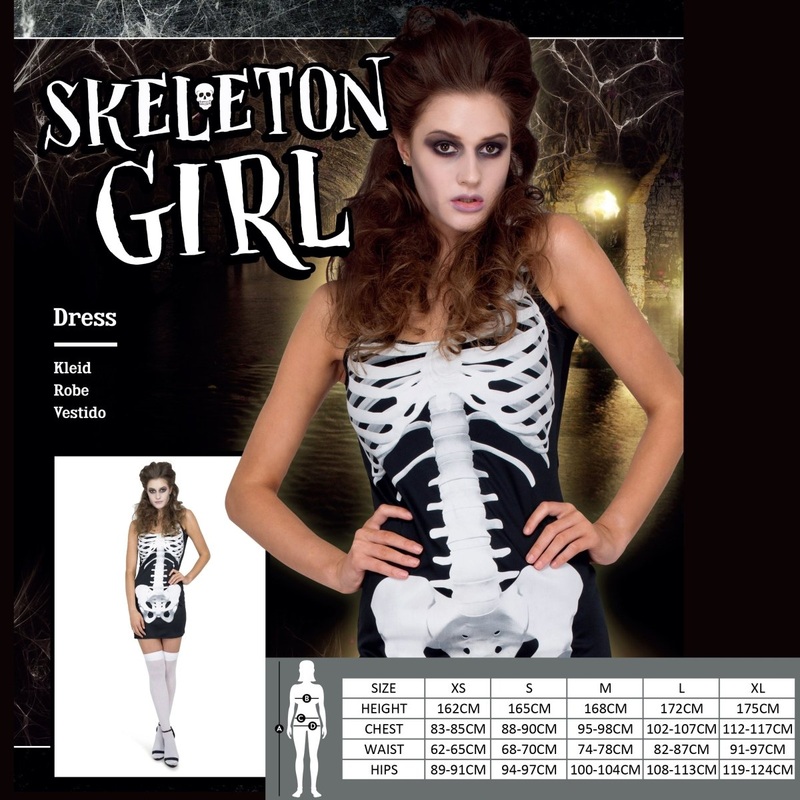 Adult Karnival Skeleton Girl Costume