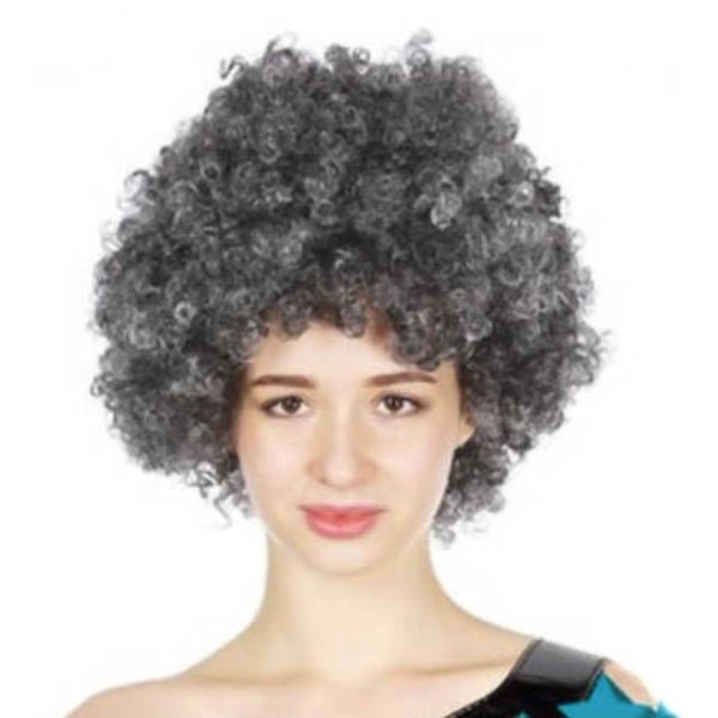 Adult Unisex Grey Afro Wig (Old Man/Old Lady Wig)