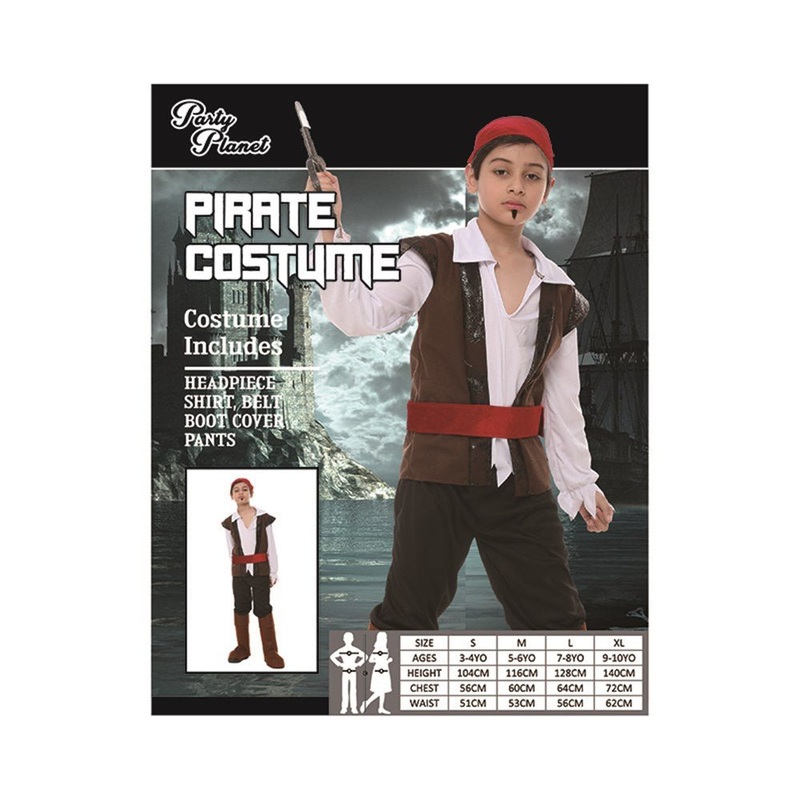 Children Caribbean Pirate Boy Costume