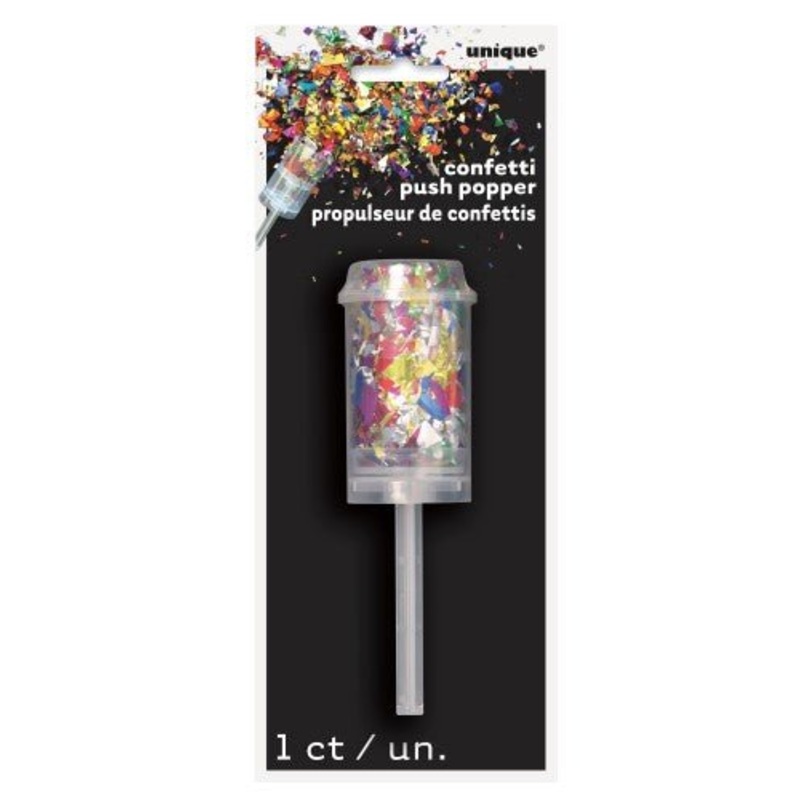 Foil Confetti Push Popper (2 colours)