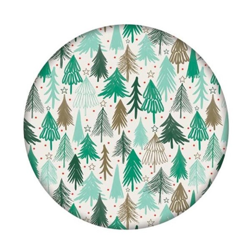 Frankie & Me 2pk Bamboo Fibre Plates 28cm - Christmas Trees