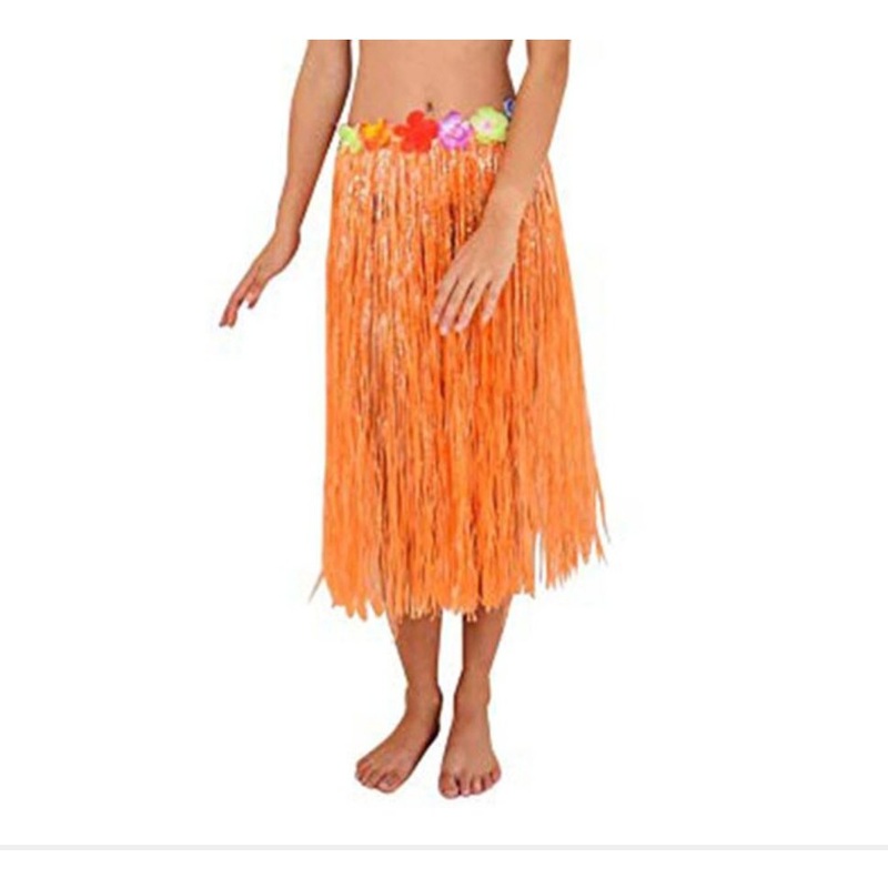 Hawaii Hula Skirt 60cm - Orange