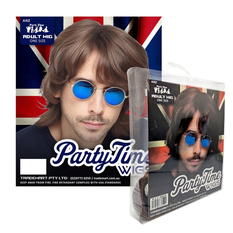 Men's 60s Style Brown Short Wig