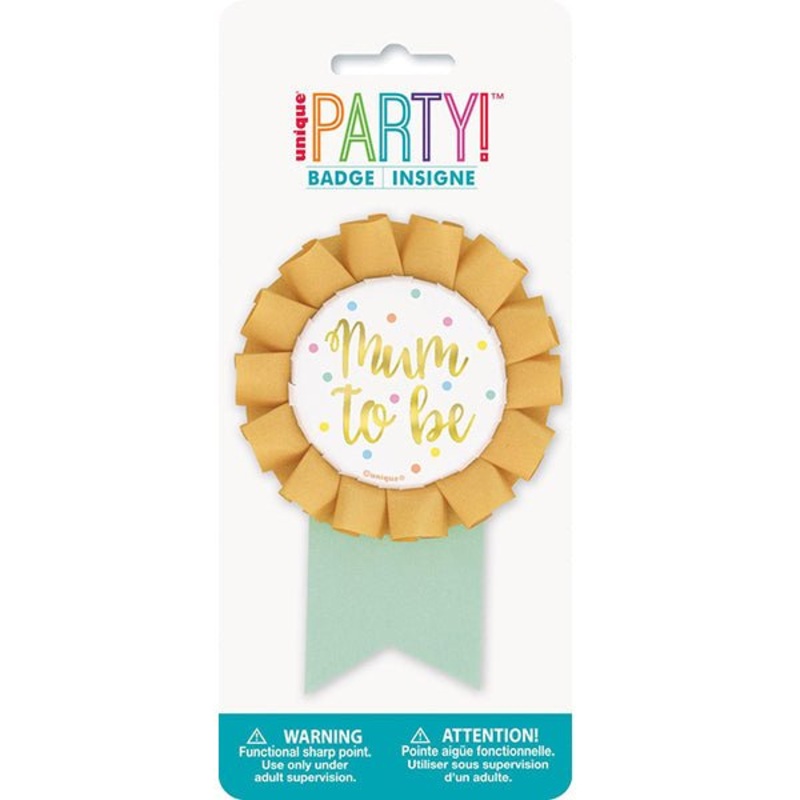 Mum To Be Award Ribbon Badge