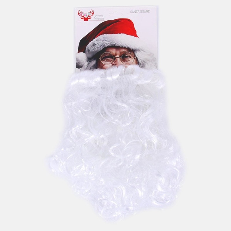 White Santa Beard Costume Accessory