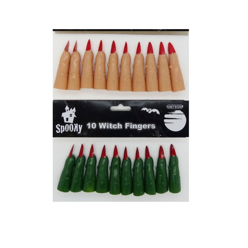 10pk Latex Witch Fingers