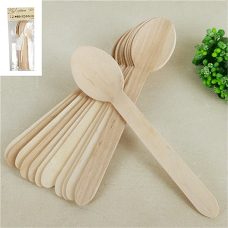12pk Wooden Eco Spoons
