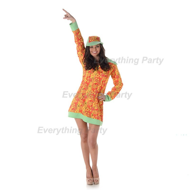 Adult Hippie Groovy Girl Costume