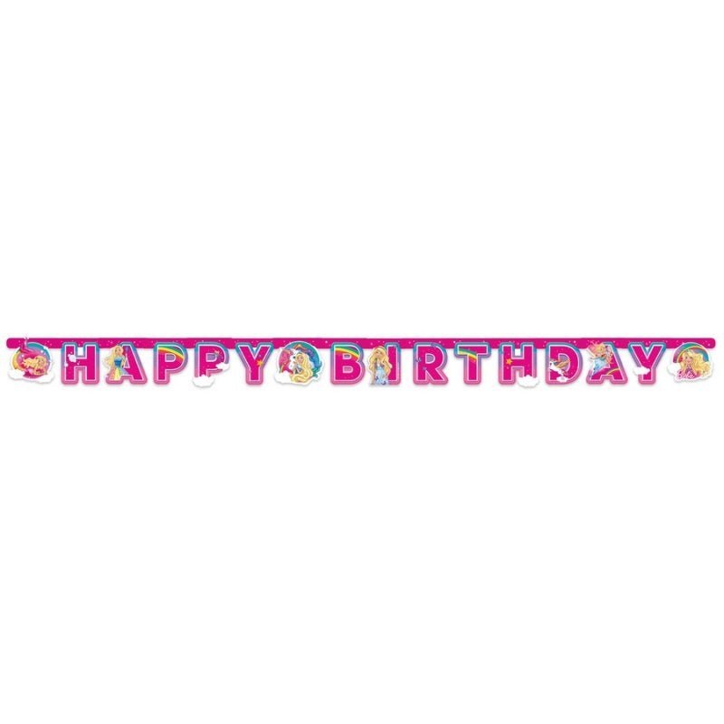 Barbie Dreamtopia Happy Birthday Joint Banner