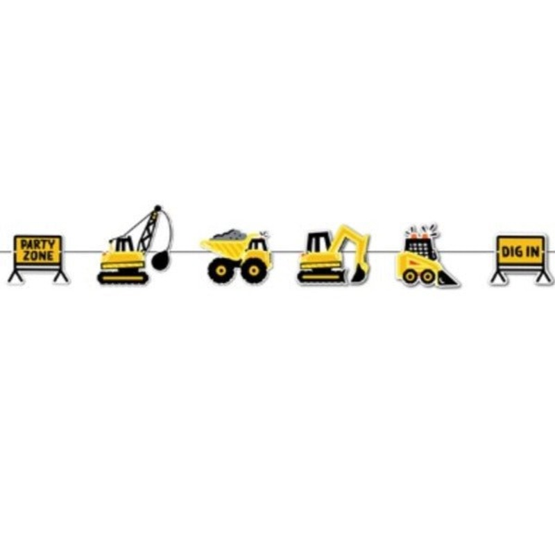 Construction Party Cutout Garland Bunting