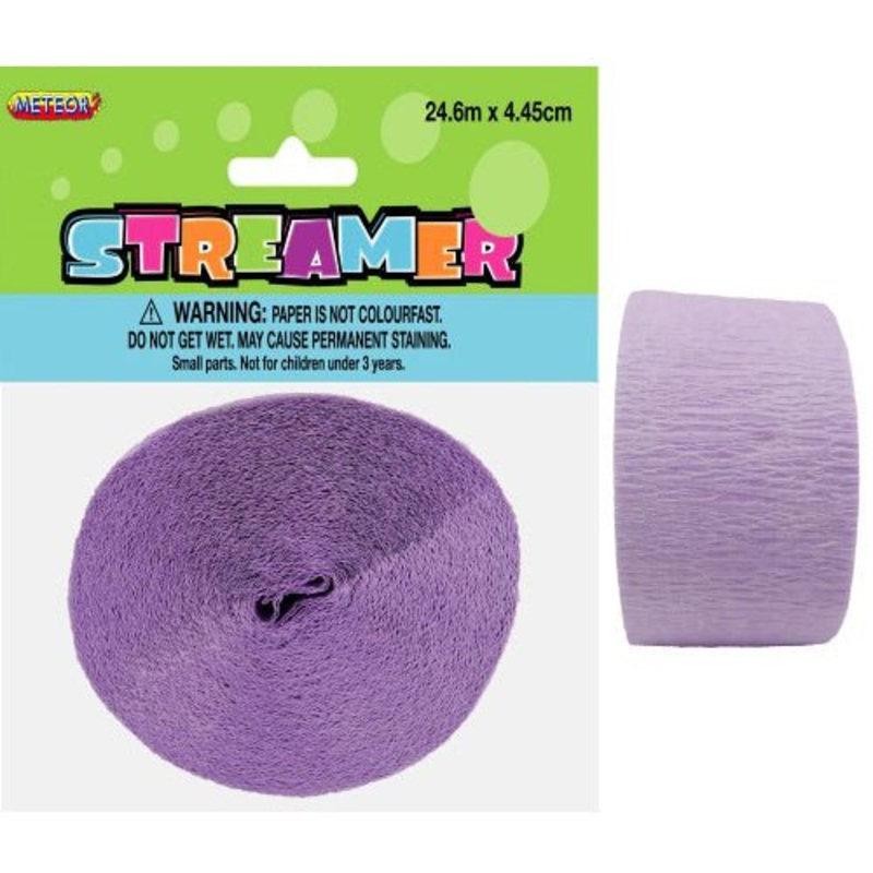 Crepe Streamers - Lavender