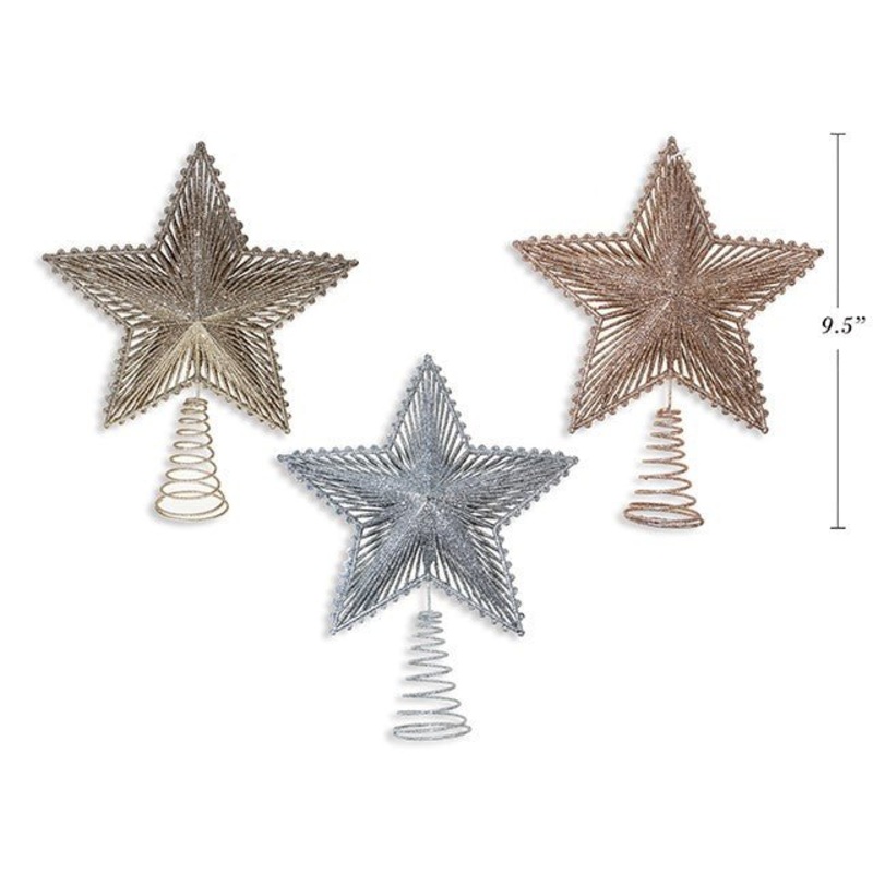Metal Glitter Star Christmas Tree Topper