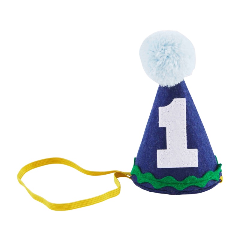 Navy Blue Musical 1st Birthday Party Hat