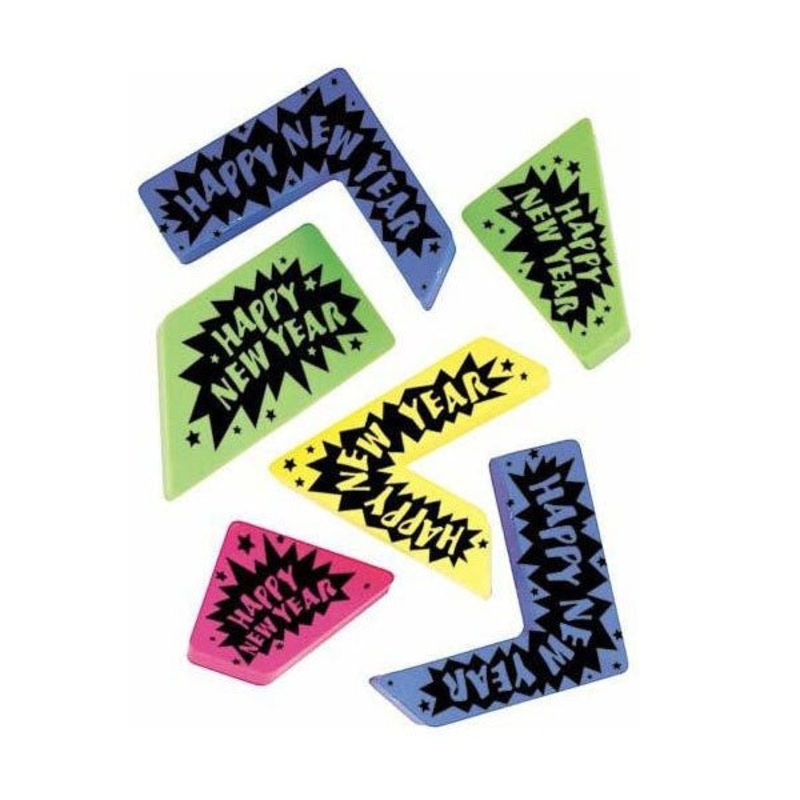 New Year Plastic Neon Noisemakers