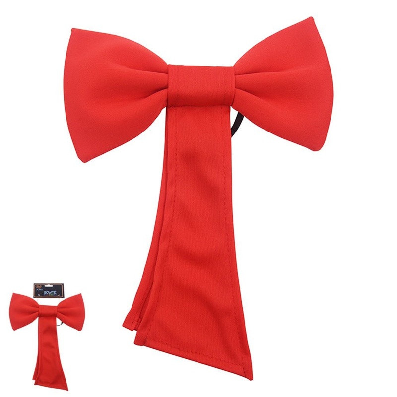 Silly Cat Cat in the Hat Style Red Bow Tie
