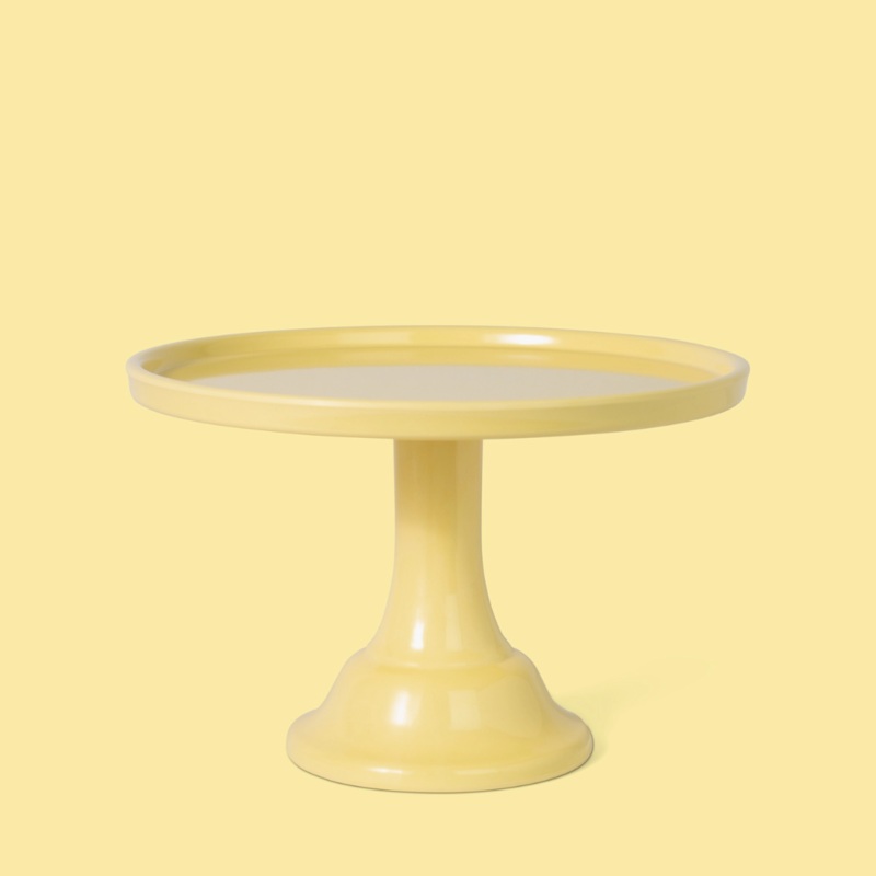Small Melamine Cake Stand - Daisy Yellow