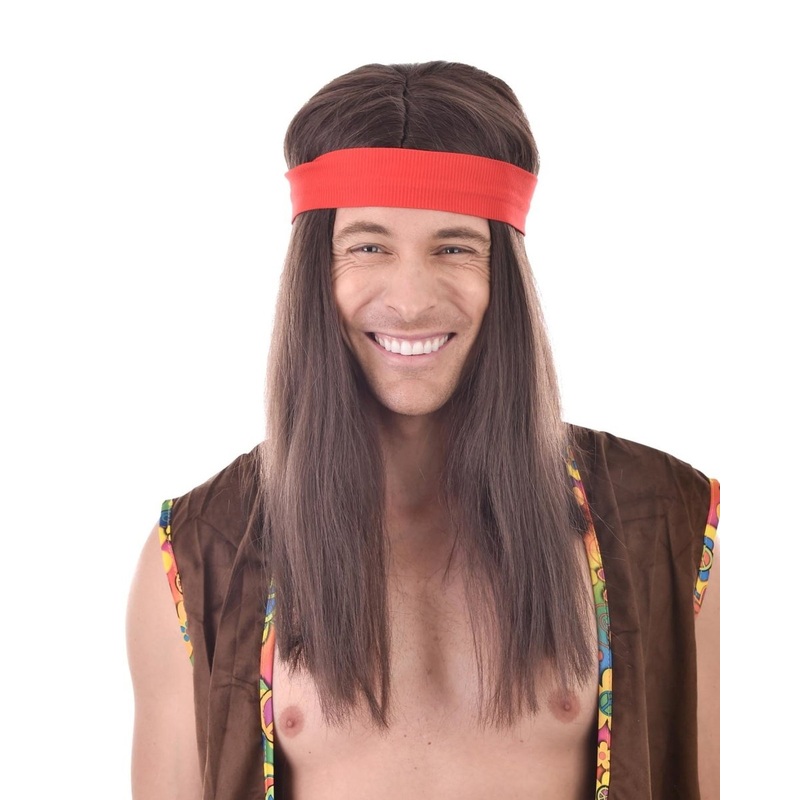 Tomflooery Deluxe Hippie Long Wig with Headband