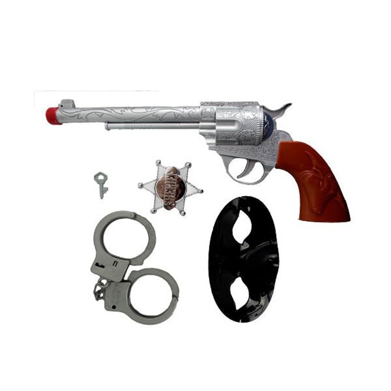 Wild West Cowboy Sheriff Pistol & Badge Set
