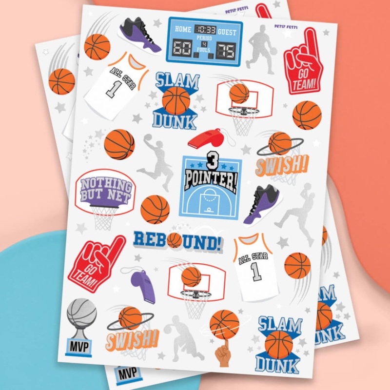 Basketball Temporary Tattoos