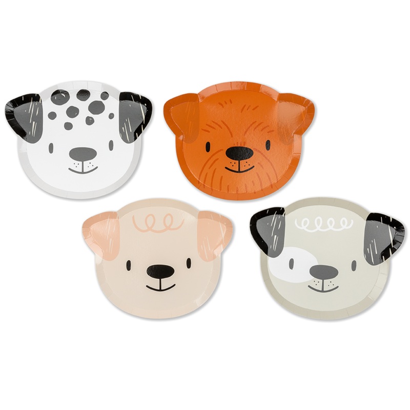 Bow Wow Dog Large Paper Plates