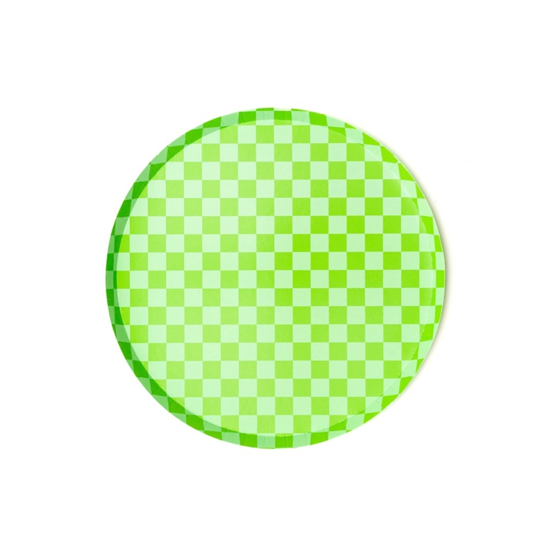 Check It! In the Limelight Green Paper Dessert Plates