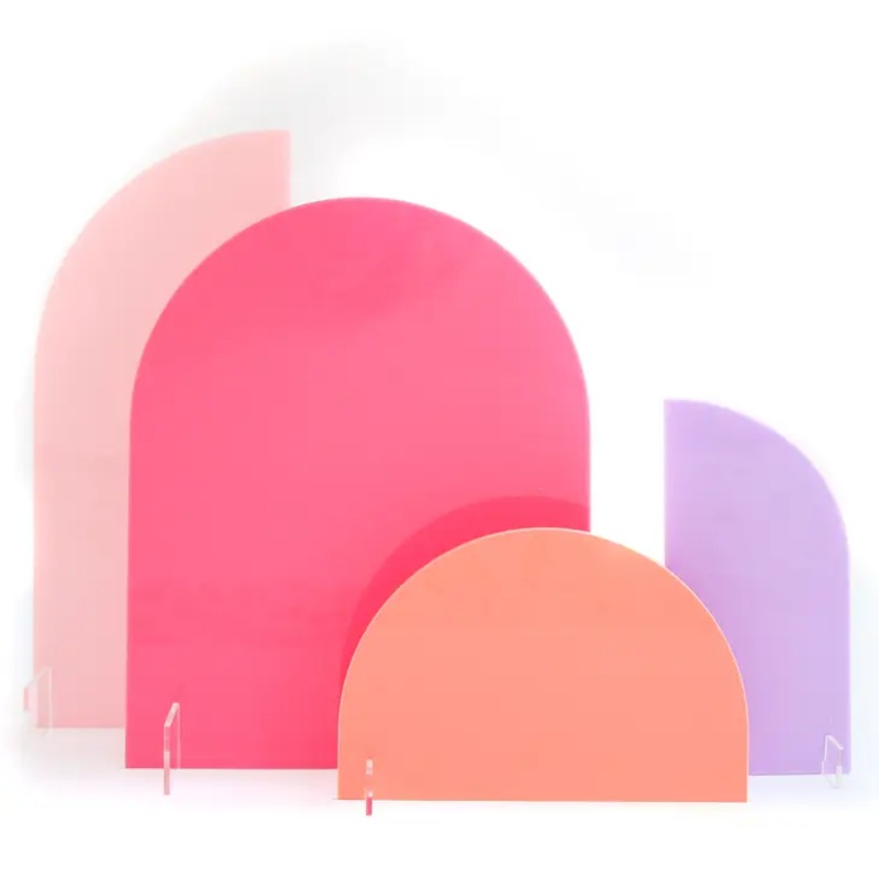 Customizable Acrylic Party Signs - Pink / Purple