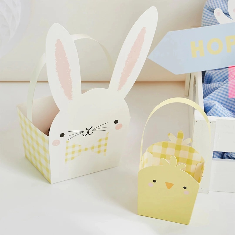 DIY Easter Bunny & Chick Baskets