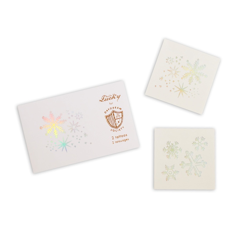 Frosted Snowflake Temporary Tattoos