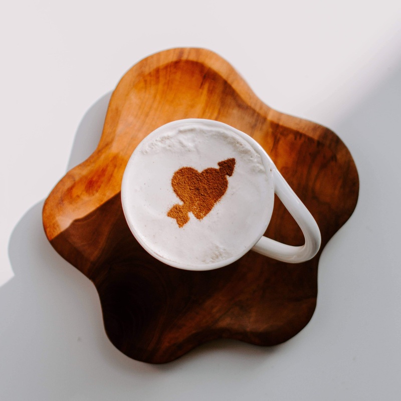 Heart and Arrow Latte Art Stencil