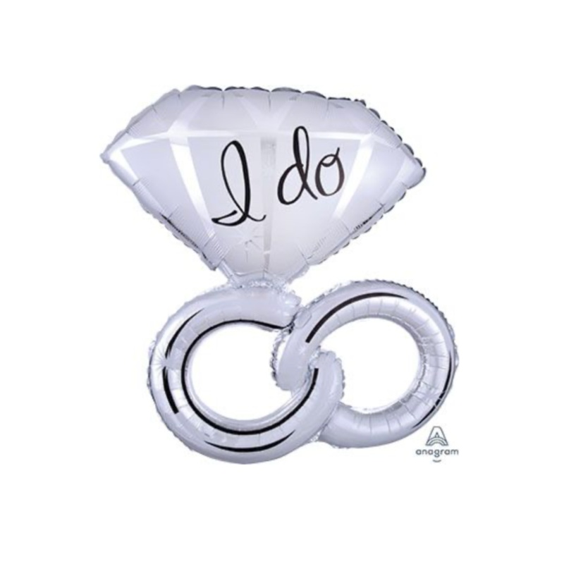 I Do Wedding Rings Balloon