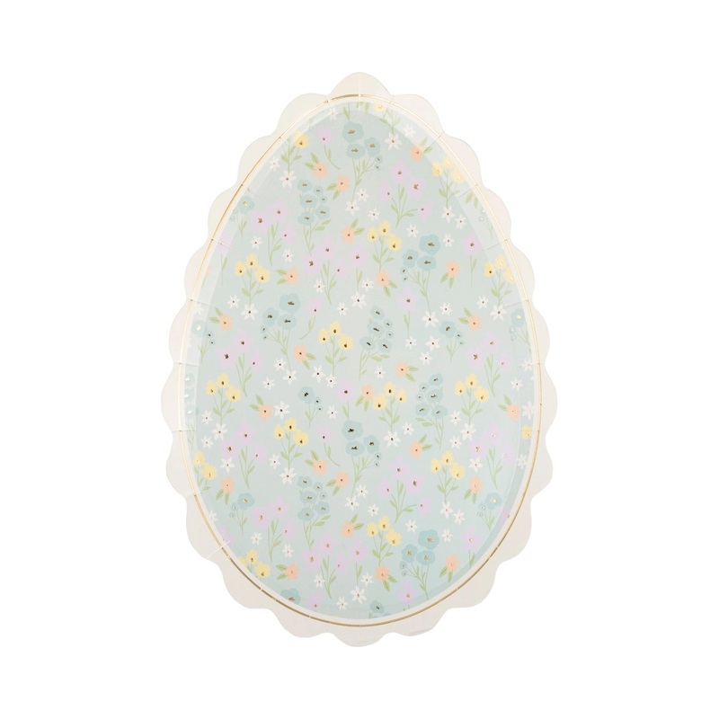 In Full Bloom Egg Paper Plates