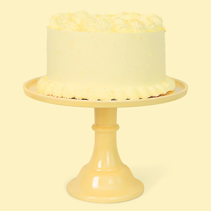 Large Melamine Cake Stand - Daisy Yellow
