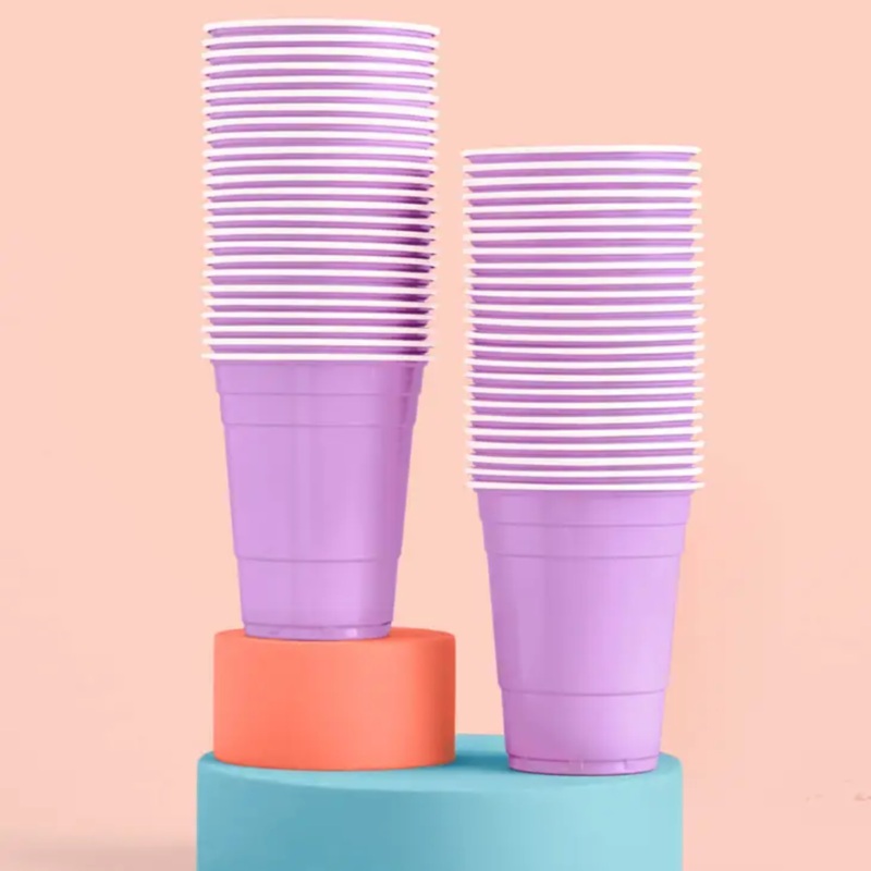 Lavender Party Cups (Set of 50)