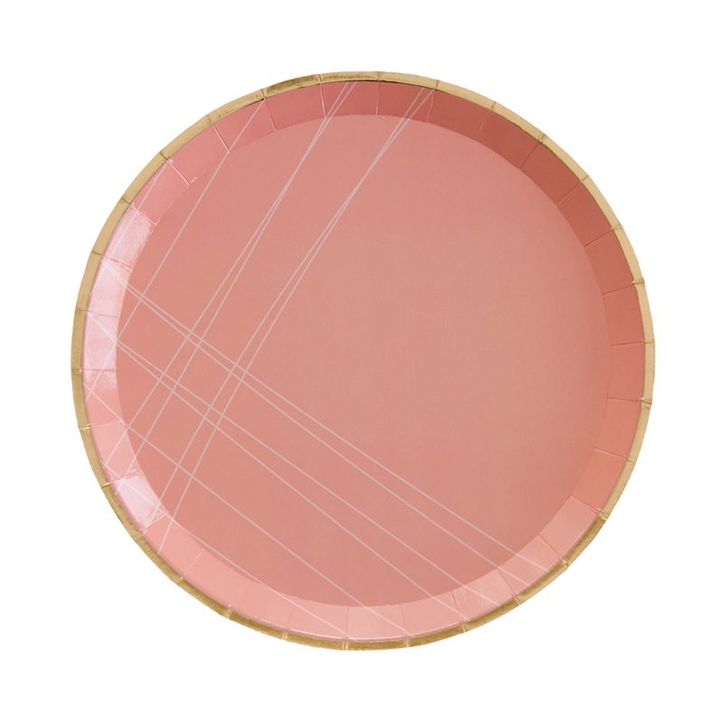 Milestone Pink Feliz Cumpleao Dinner Plates