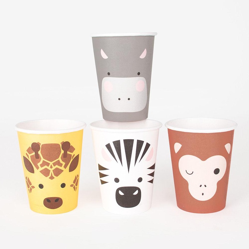 Mini Safari Paper Party Cups