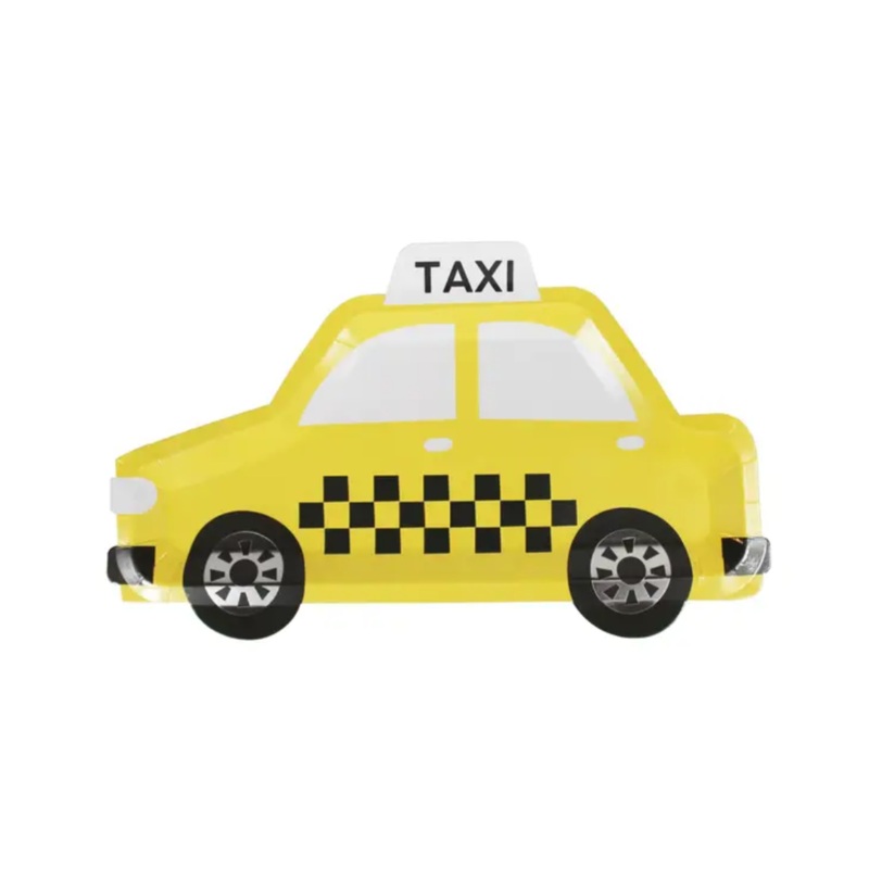 NYC Taxi Paper Plates (Set of 12)