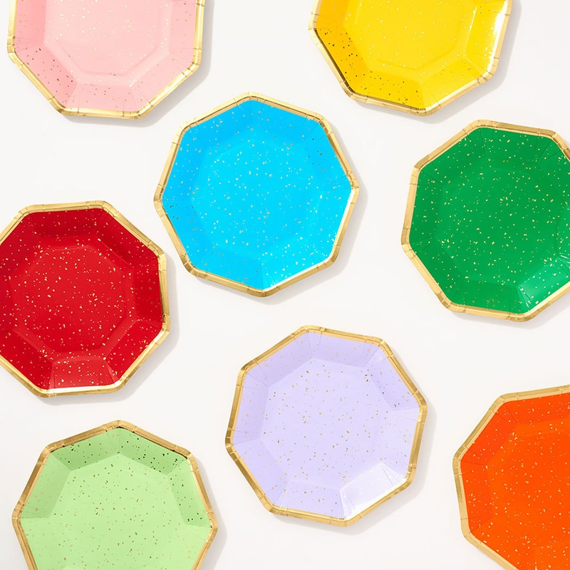 Octagon Multicolor Plates