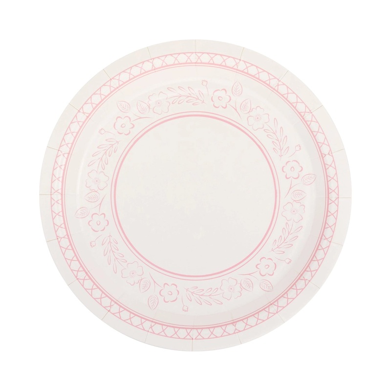 Pembroke Small Pink Floral Paper Plates