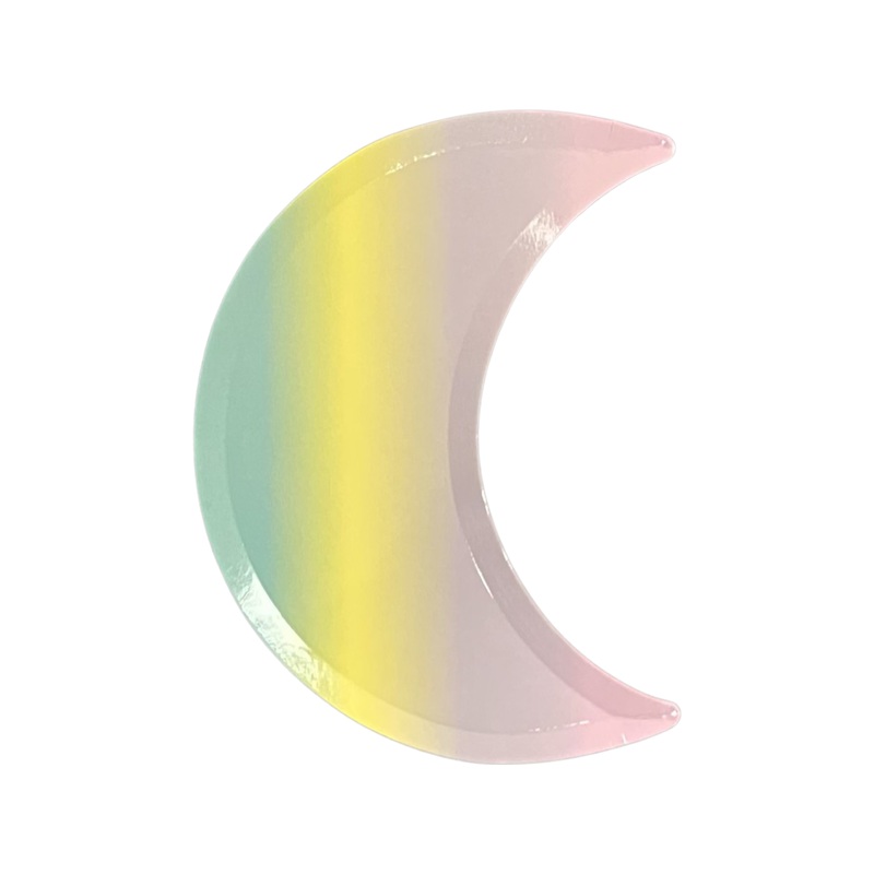 Rainbow Crescent Plate