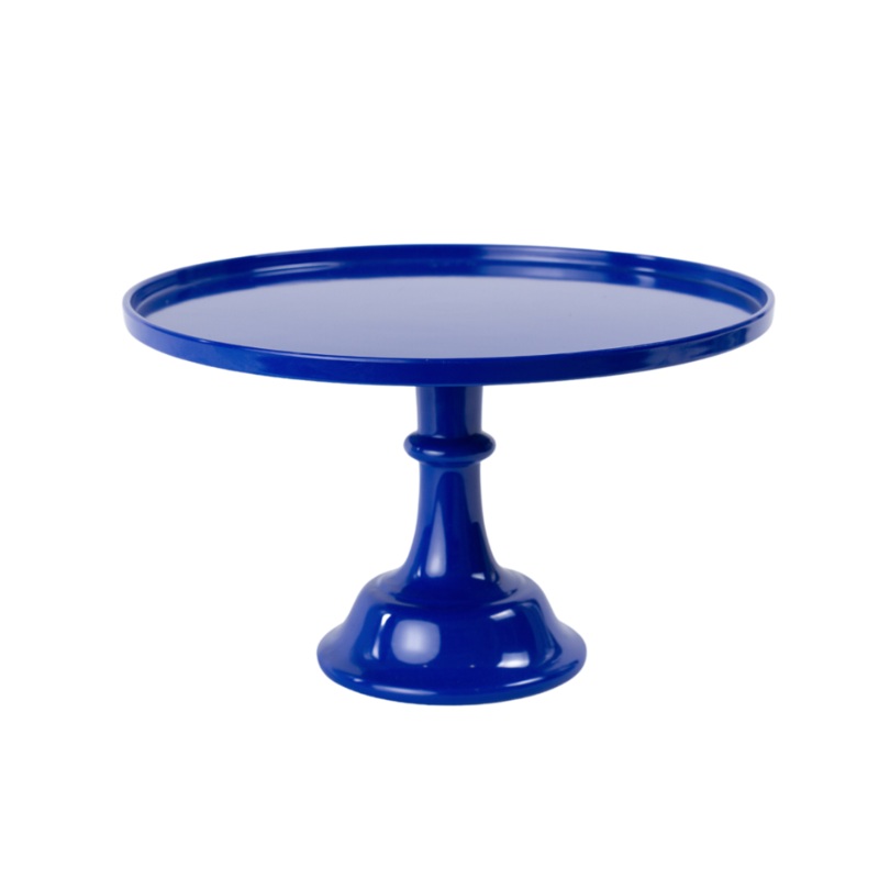 Royal Blue Melamine Pedestal Cake Stand