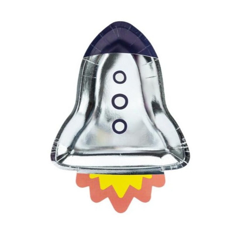 Space Rocket Paper Plate