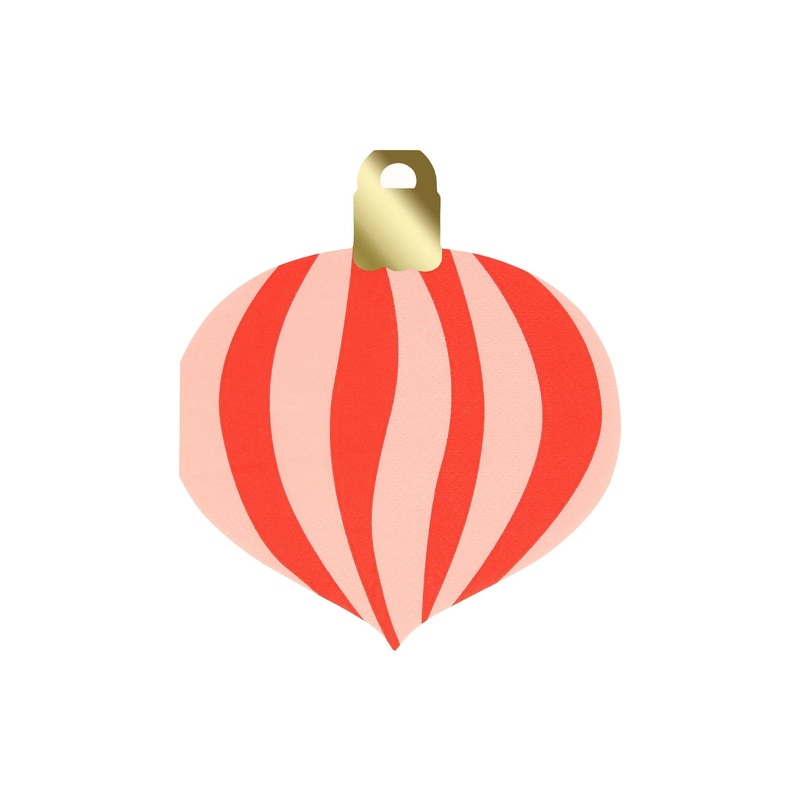 Striped Ornament Paper Napkins