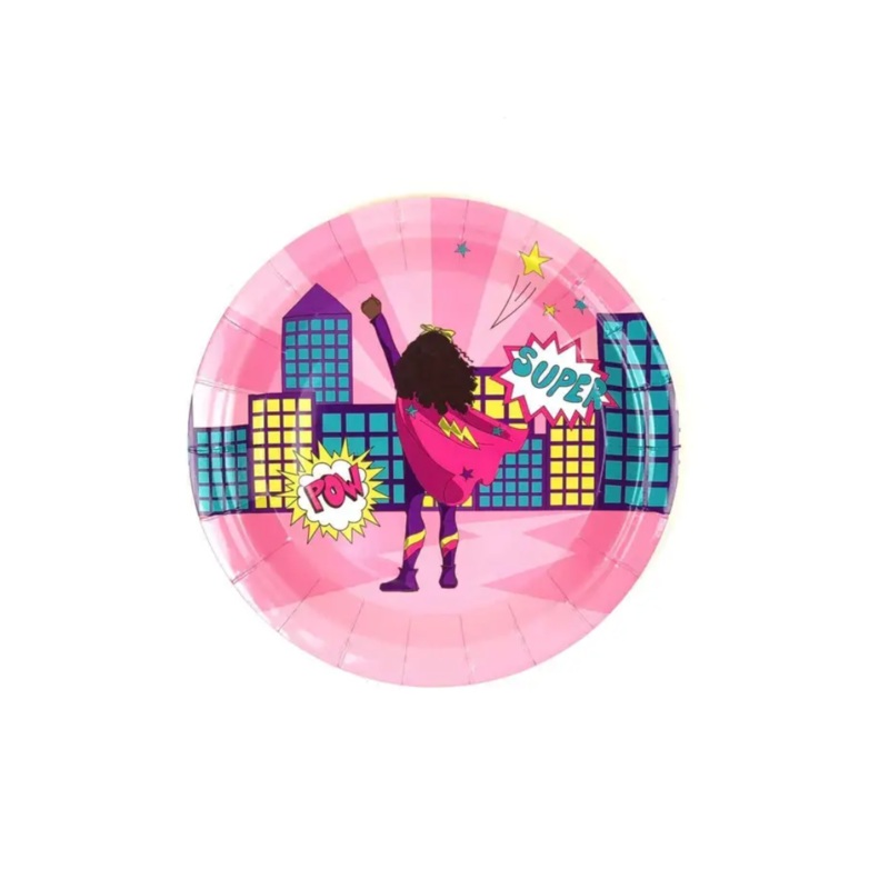 Supergirl Pink Small Plates