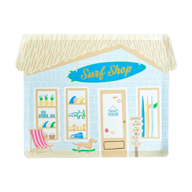Surf's Up "Surf Shop" Large Paper Plates