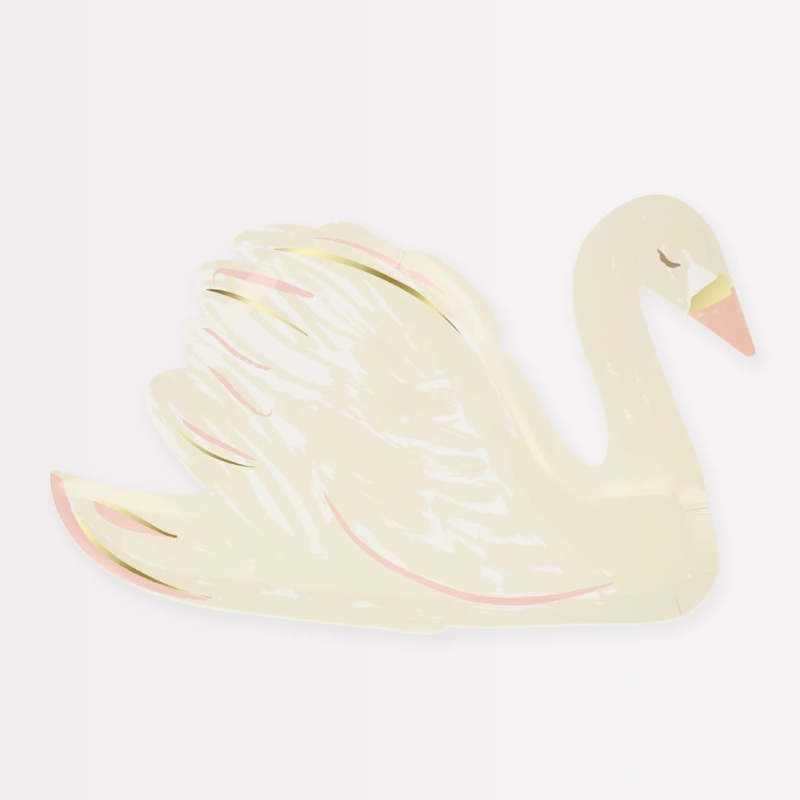 Swan Shaped Paper Plates