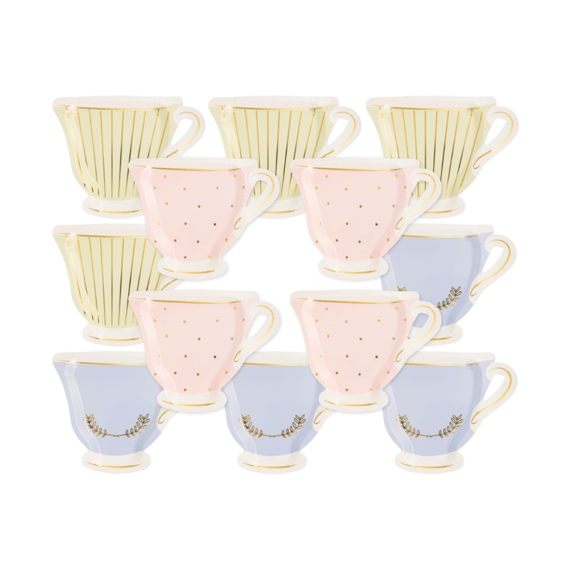 Tea Cup Shaped Paper Plates