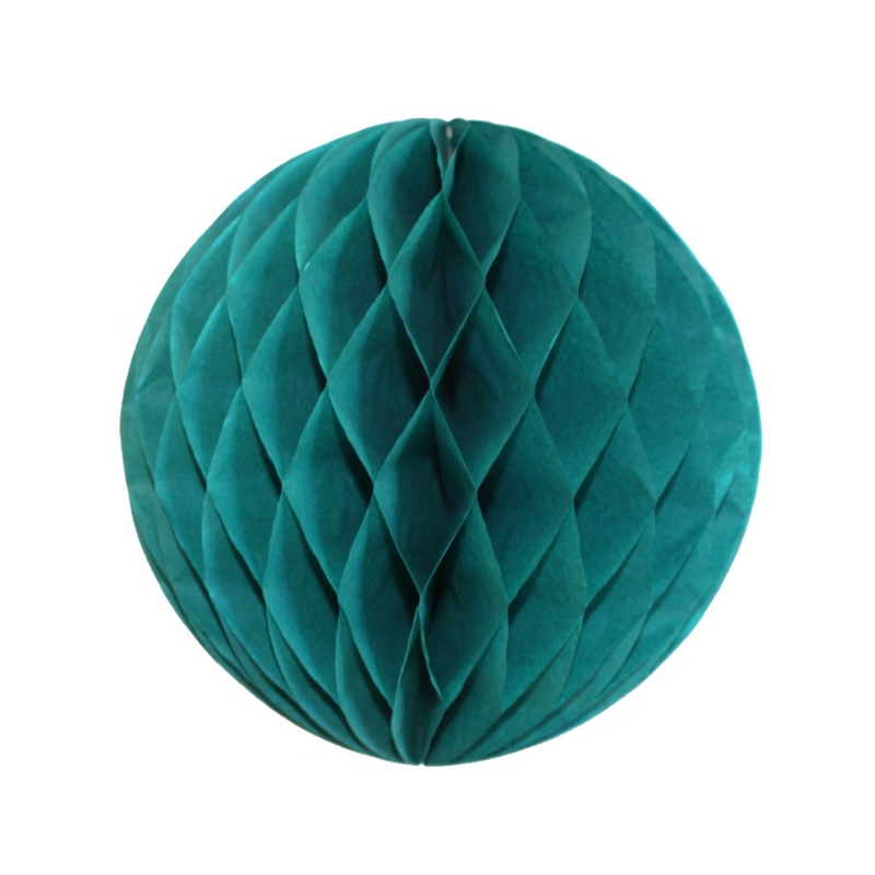Teal Tissue Paper Honeycomb Ball (3 sizes)