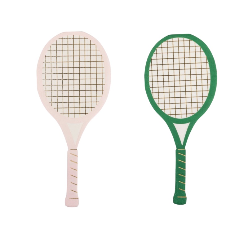 Tennis Racket Paper Napkin Set